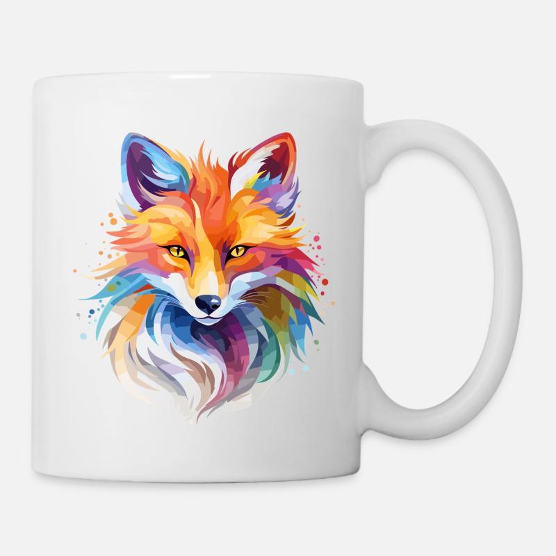 Cool Fox Design - Mug - white