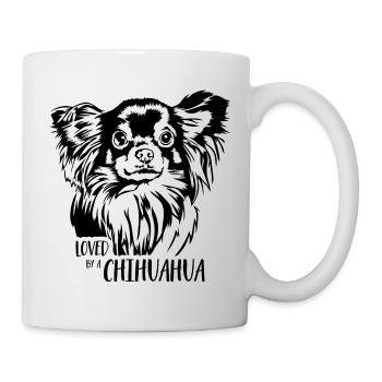Loved by a Chihuahua Dogs Saying Dog Wilsigns - Mug - white - Right