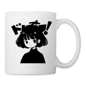 Girl japanese style comic - Mug - white - Right