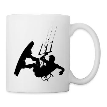Kitesurf Kitesurf Kitesurf Kitesurf Femme - Mug blanc - blanc - Droite