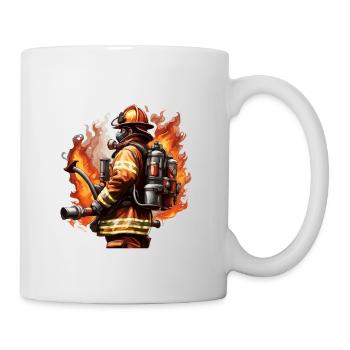 Pompier/Incendie/Incendie/Extinction/Héros - Mug blanc - blanc - Droite