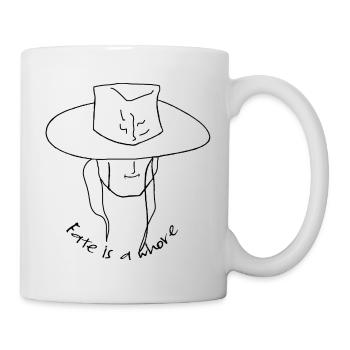 Le destin est une pute... - Mug blanc - blanc - Droite