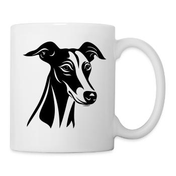 Greyhound Dog Head - Mug - white - Right