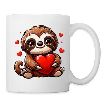 Sloth Love - Perfect for Valentine's Day and - Mug - white - Right