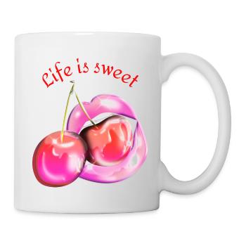 Life is Sweet - Mug - white - Right