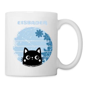 Baigneurs de glace rustique Chat de bain d’hiver dans un bain de glace - Mug blanc - blanc - Droite