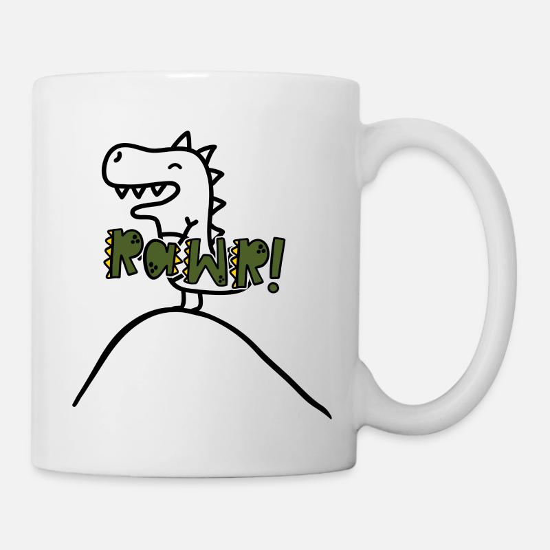 Dino05 - Tasse - Weiß