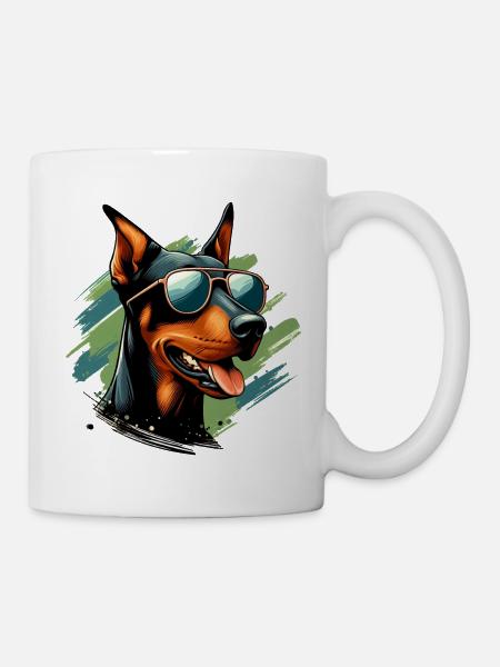 Dobermann Das Modell - Tasse - Weiß