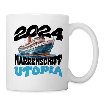 Ship of Fools Utopia, Franz Josef Strauss - Mug - white - Right