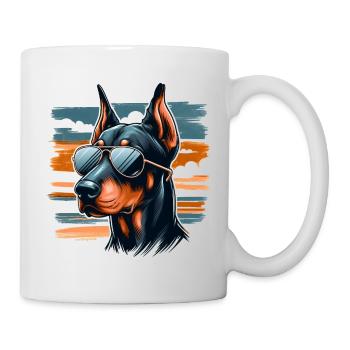 Dobermann Der Leibwächter - Tasse - Weiß - Rechts