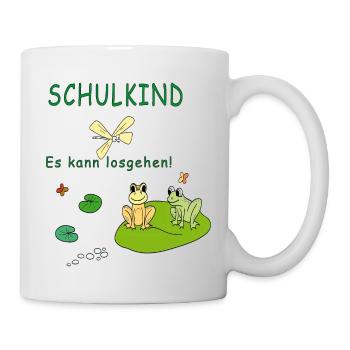 Schulkind Einschulung - Tasse - Weiß - Rechts