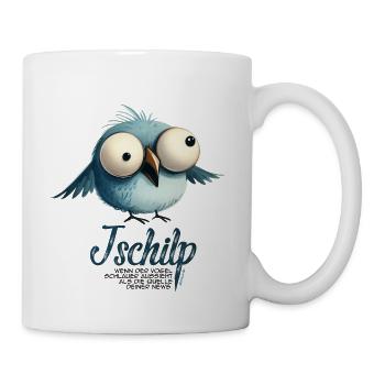 Mimikama Tschilp Vogel - Tasse - Weiß - Rechts