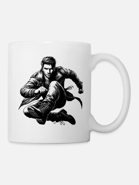 Badass Badboy Mann Männlichkeit - Tasse - Weiß