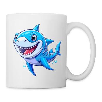 Requin mignon - Mug blanc - blanc - Droite