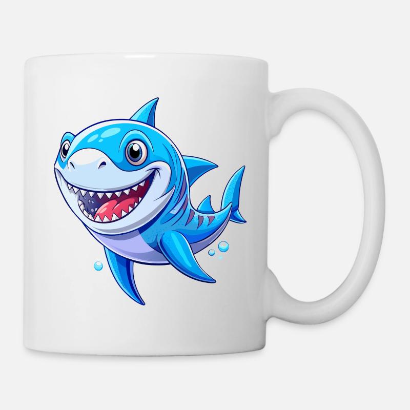 Requin mignon - Mug blanc - blanc