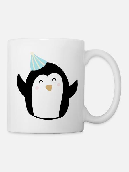 Pinguin Party - Tasse - Weiß
