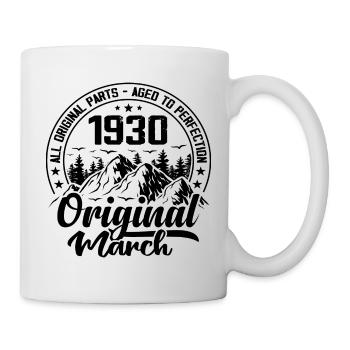 1930 March Original: 94 Years Anniversary Gift - Mug - white - Right