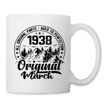 1938 March Original: 86 Years Anniversary Gift - Mug - white - Right