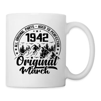 1942 March Original: 82 Years Anniversary Gift - Mug - white - Right