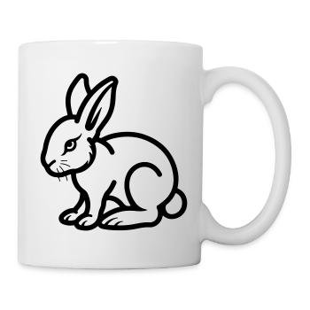 Hase Ostern - Tasse - Weiß - Rechts