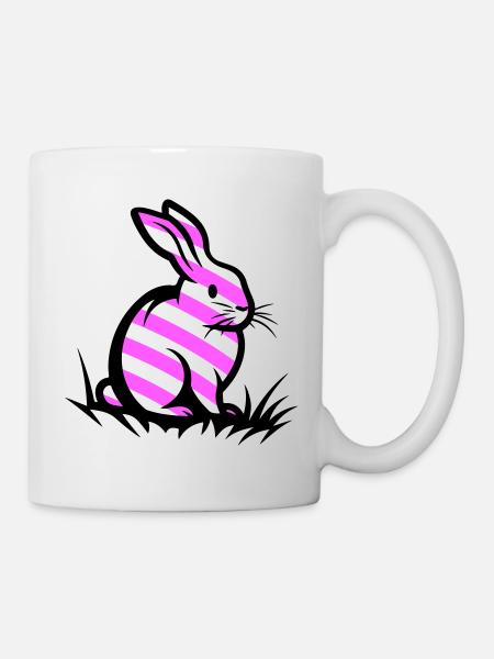 Osterhase Ostern - Tasse - Weiß