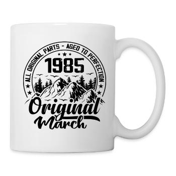 1985 March Original: 39 Years Anniversary Gift - Mug - white - Right