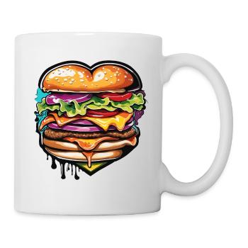 Burgers / Fast Food / Food / Buns / Beef - Mug - white - Right