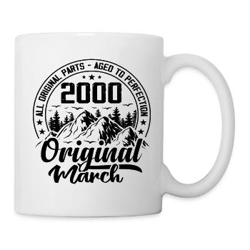 2000 March Original: 24 Years Anniversary Gift - Mug - white - Right
