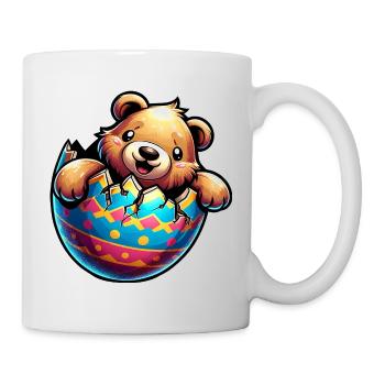 Easter Bear Hatches from Easter Egg: Sweets - Mug - white - Right