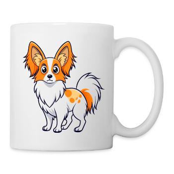 Alert Papillon Digital Art - Mug - white - Right