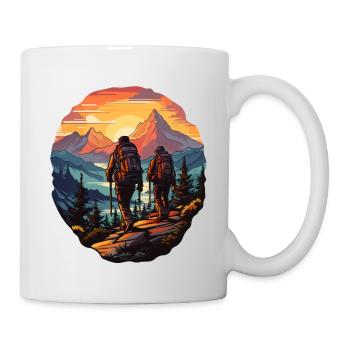 Hiking in the mountains as a hobby - Mug - white - Right