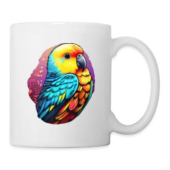 Sittich Fantasie - Tasse - Weiß - Rechts
