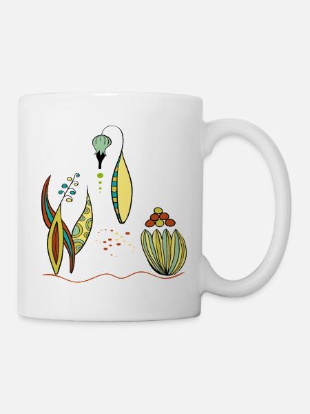 Fantasie Ornamente - Tasse - Weiß
