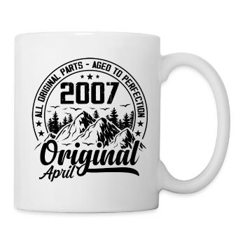 2007 April Original: Geschenk zum 17-jährigen Jubiläum - Tasse - Weiß - Rechts