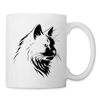 cat, cat motif, cute, gift, gift ideas - Mug - white - Right