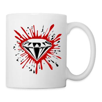 Diamant Symbol Edelstein - Tasse - Weiß - Rechts