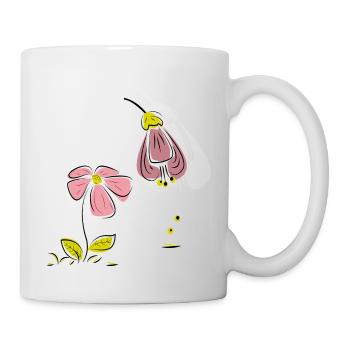 Fleurs printanières - Mug blanc - blanc - Droite
