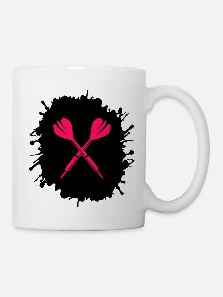 Fléchettes éclaboussées - Mug blanc - blanc