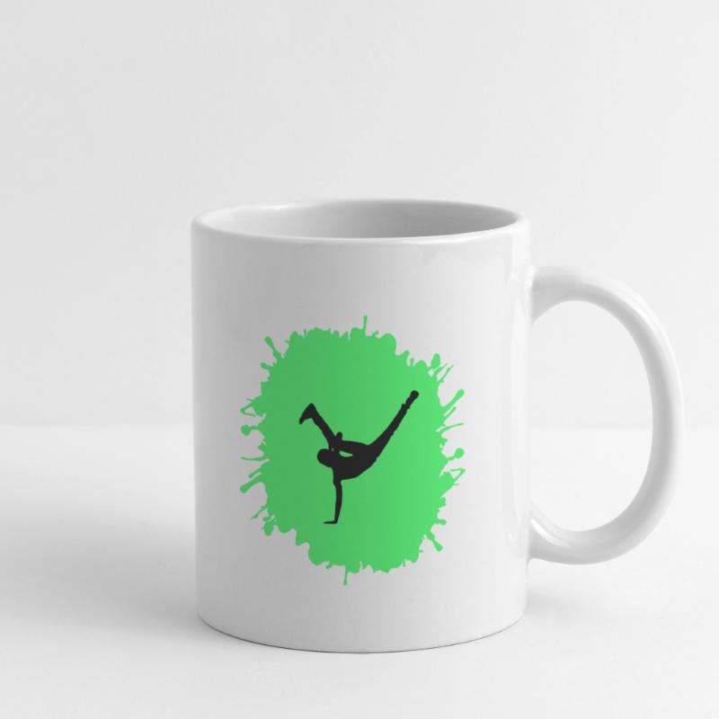 Breakdance éclaboussures Mug blanc