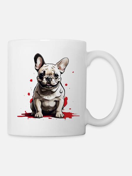 CHIEN BOULEDOGUE FRANÇAIS - Mug blanc - blanc