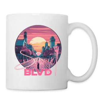 Sunset Boulevard, Los Angeles, California, USA - Mug - white - Right