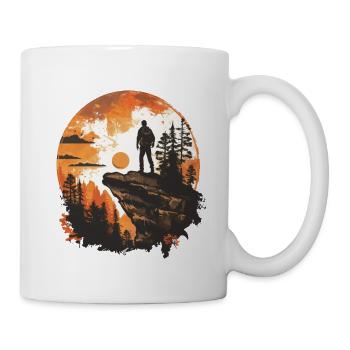 Bergwandern, Bergsteigen - Tasse - Weiß - Rechts