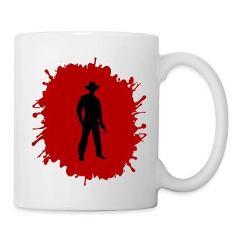 Éclaboussures de cow-boy - Mug blanc - blanc - Droite