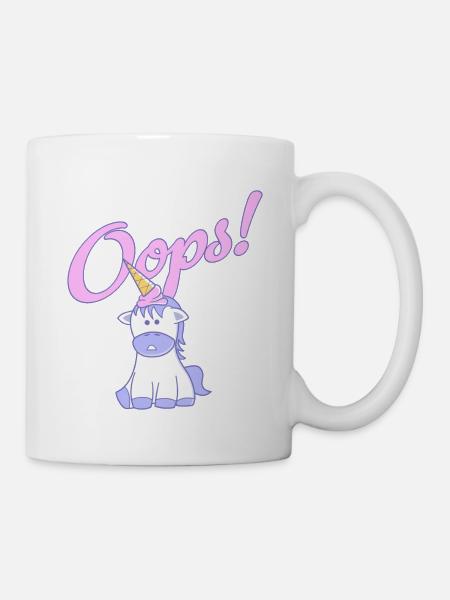 Oops, une licorne ! - Mug blanc - blanc