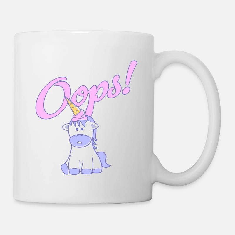 Oops, une licorne ! - Mug blanc - blanc