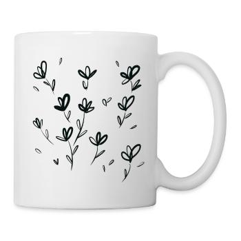 My Flower Field Scribble - Tasse - Weiß - Rechts