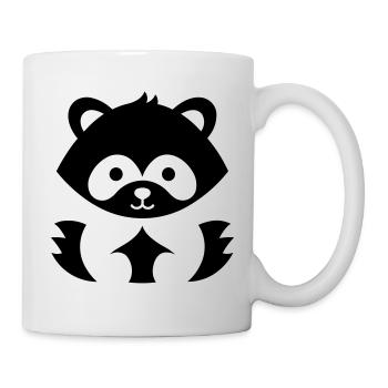 panda roux - Mug blanc - blanc - Droite