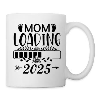 Mother 2025 loading, I will be a mother in 2025 - Mug - white - Right