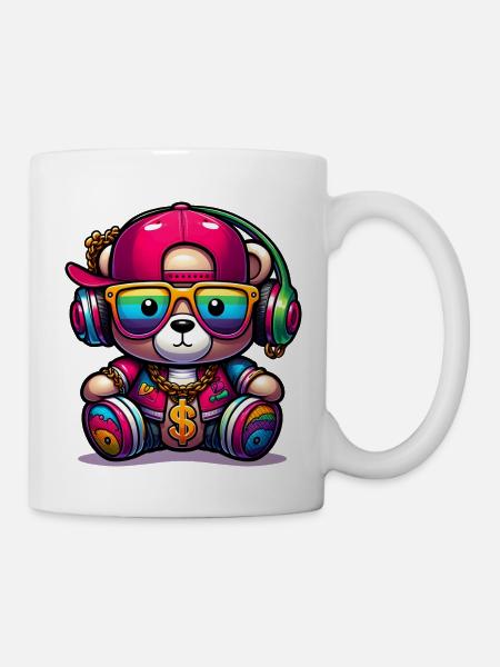 Colorful Teddy Bear - Mug - white