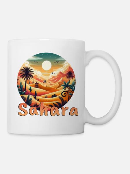 Sahara : la magie du désert au Maroc et en Égypte - Mug blanc - blanc